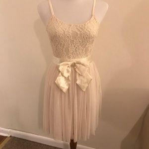 Cream lacy dress